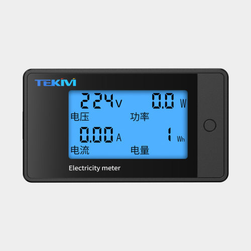 LCD 交流电压表85-265V数显多功能检测电压电流表数字功率显示表