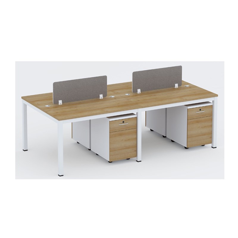 双人带柜职员办公桌办公家具屏风员工桌组合卡座电脑桌椅工作卡位