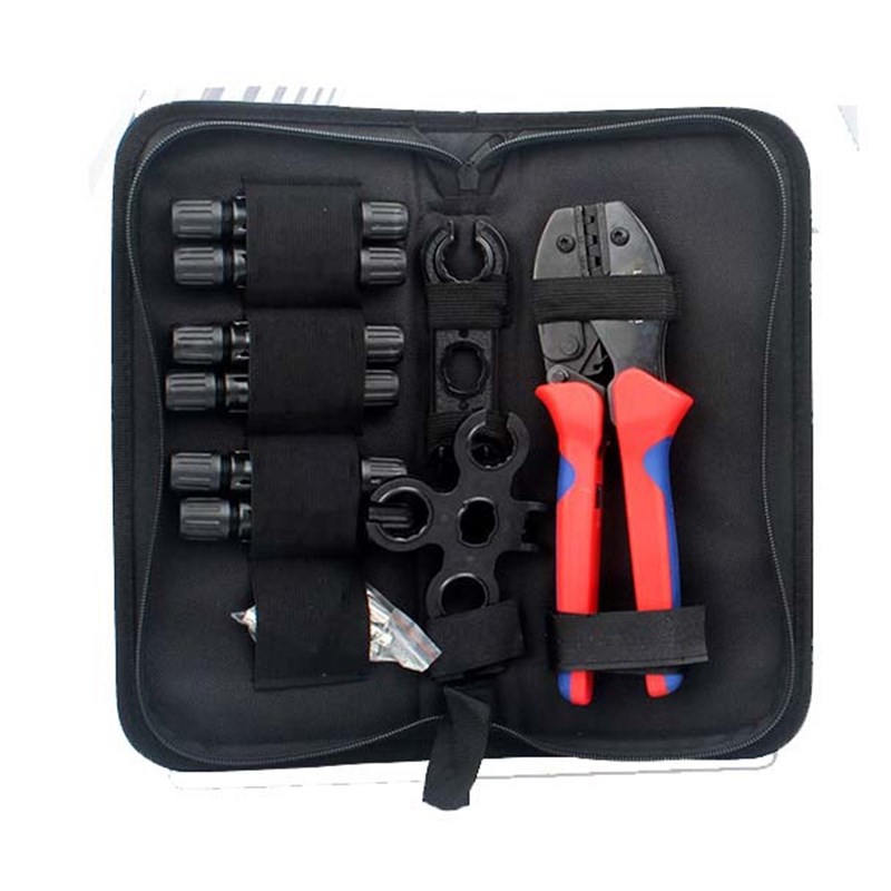 MC4光伏电缆cm4连接器接头LY-2546B夹线端子钳压线钳冷压端子套装