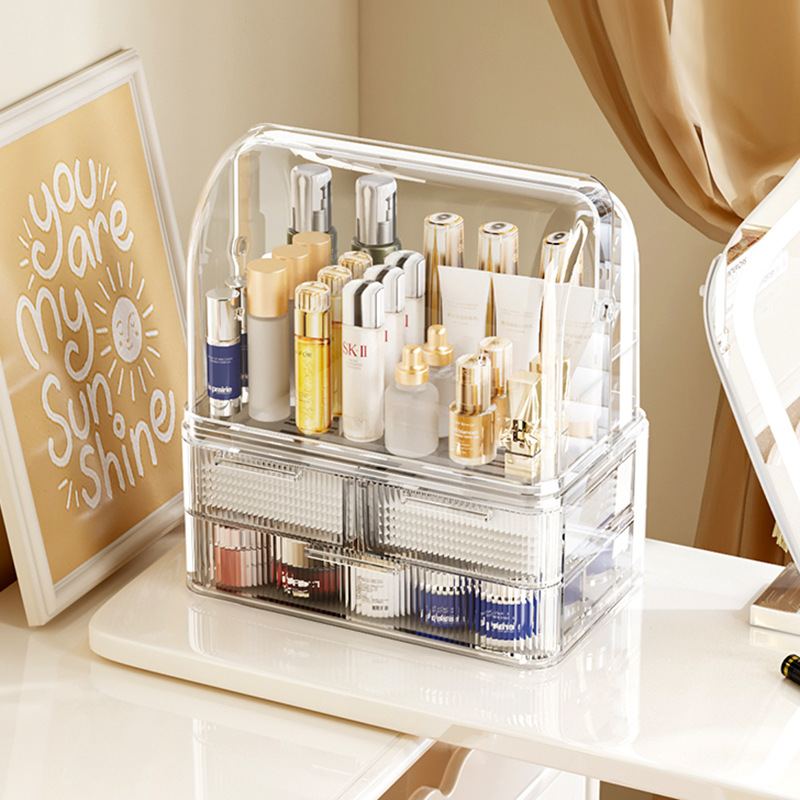 护肤品收纳盒桌面高级感新款学生