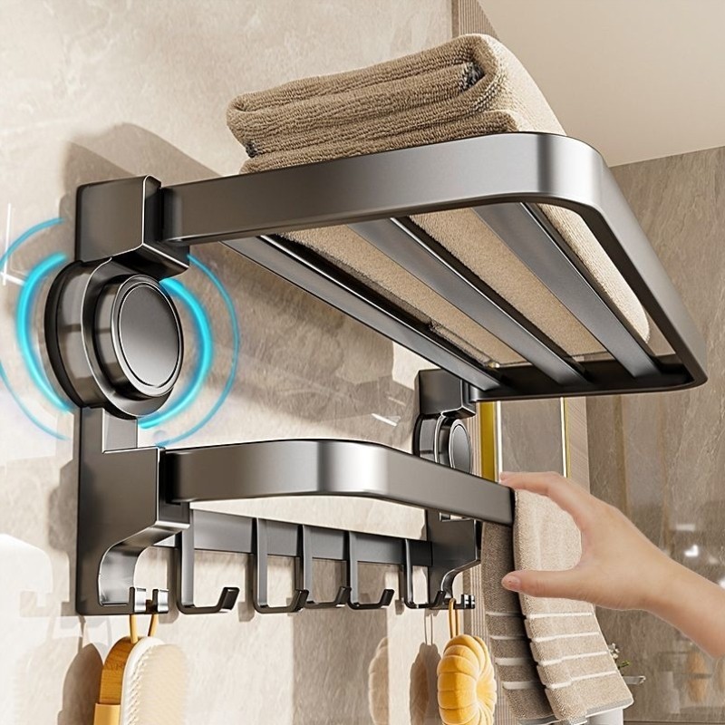 毛巾架免打孔吸盘新款不锈钢晾衣架家用吸盘式卫浴架浴室挂件壁挂,居家布艺,毛巾/面巾,淘宝优惠券,粉丝福利购,淘宝优惠卷