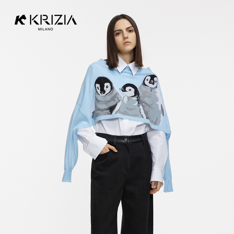 秋季针织衫KKRIZIA时髦少女