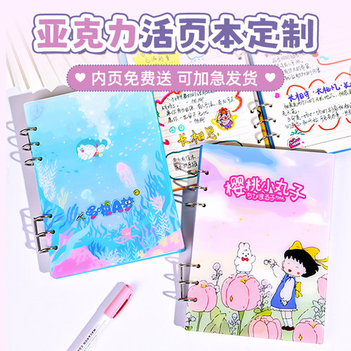 亚克力可拆卸内页笔记本相册diy