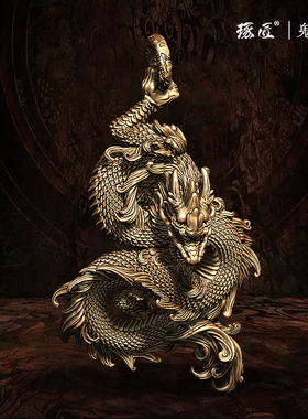 琢匠十二生肖鬼工龙国风男士吊坠小众个性书背包挂坠配饰