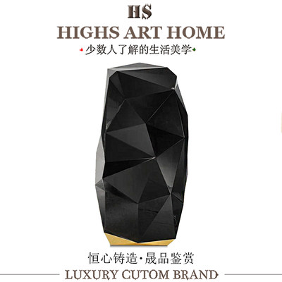 轻奢风实木异形保险柜奢华高级感
