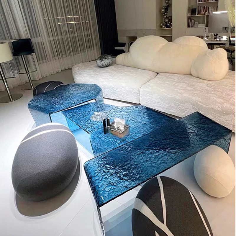 恒晟创科亚克力极简时尚奢华茶几