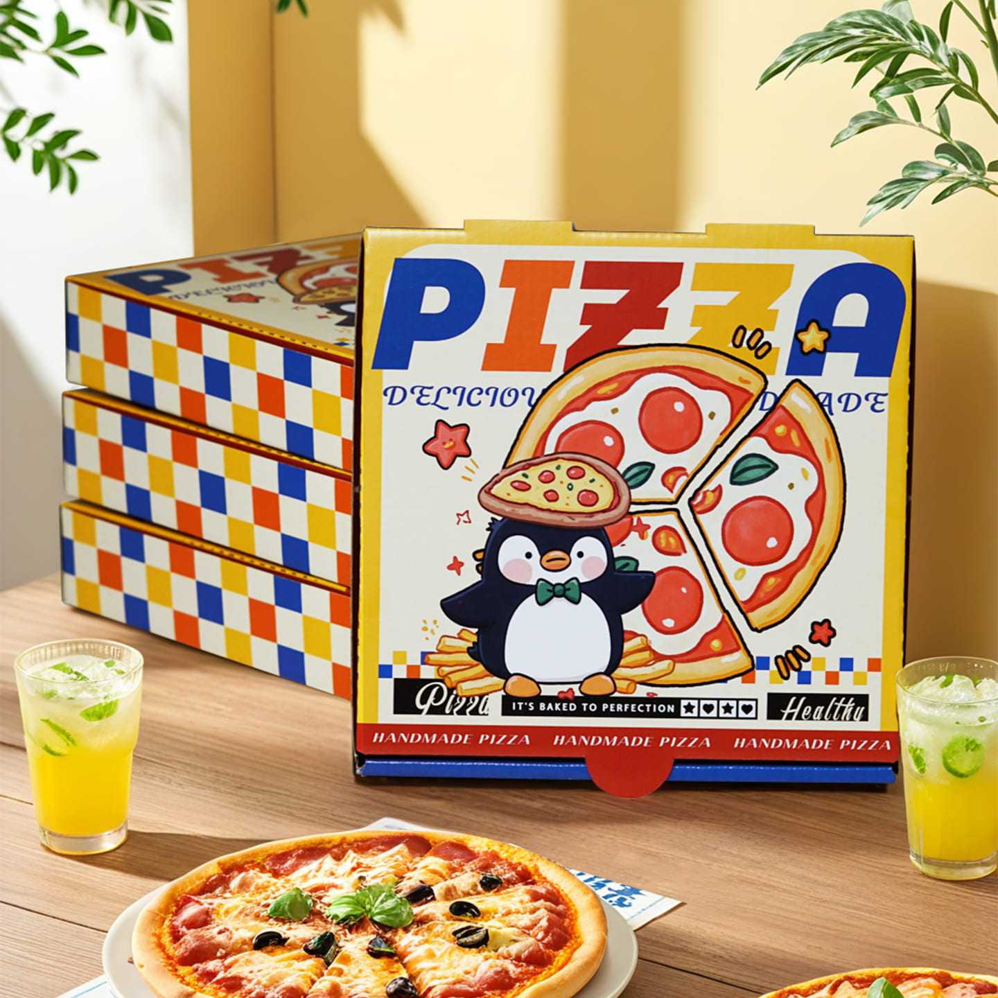 商用批发披萨盒镀铝膜打包外卖包装保温7 89/10/12寸定制厂家瓦楞,厨房/烹饪用具,点心包装盒/包装袋,淘宝优惠券,粉丝福利购,淘宝优惠卷