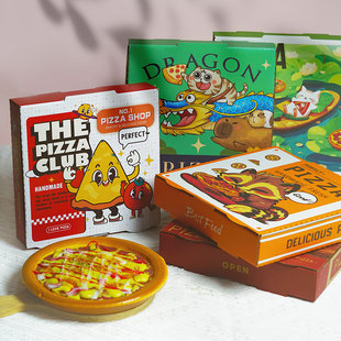 披萨专用打包盒商用9寸pizza热销外卖一次性硬加厚铝箔现货批发定