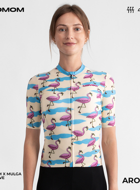 SOOMOM x MULGA |  联名限定款女士公路车骑行短袖 火烈鸟