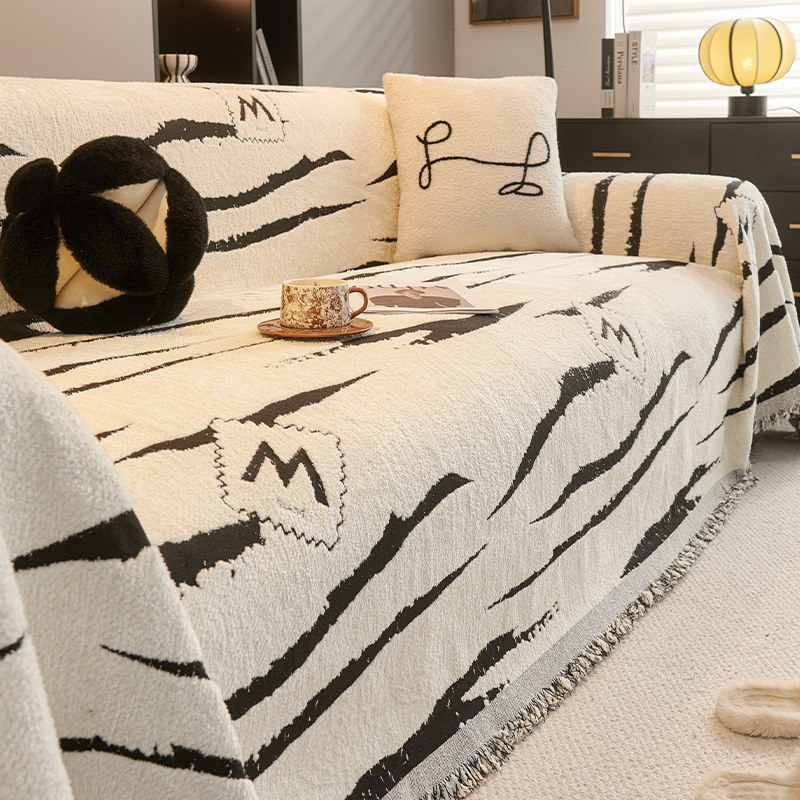 雪尼尔高级感半边绒沙发垫四季通用沙发巾套罩一片式全包盖毯子,居家布艺,沙发套,淘宝优惠券,粉丝福利购,淘宝优惠卷