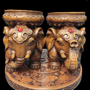 大象换鞋凳摆件大号象凳子招财象客厅招财装饰轻奢样板房软装乔迁