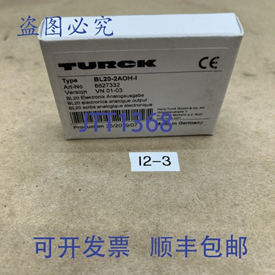 原装供应TURCK BL20-2AOH-I / BL202AOHI ，！+