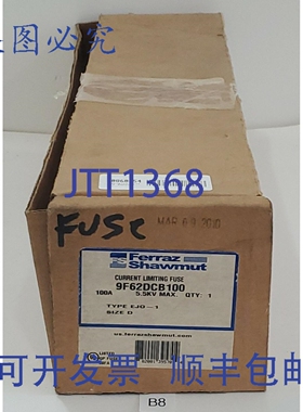 原装供应Ferraz Shawmut 9F62DCB100 保险丝 100A 5.5KV 大耐压 6
