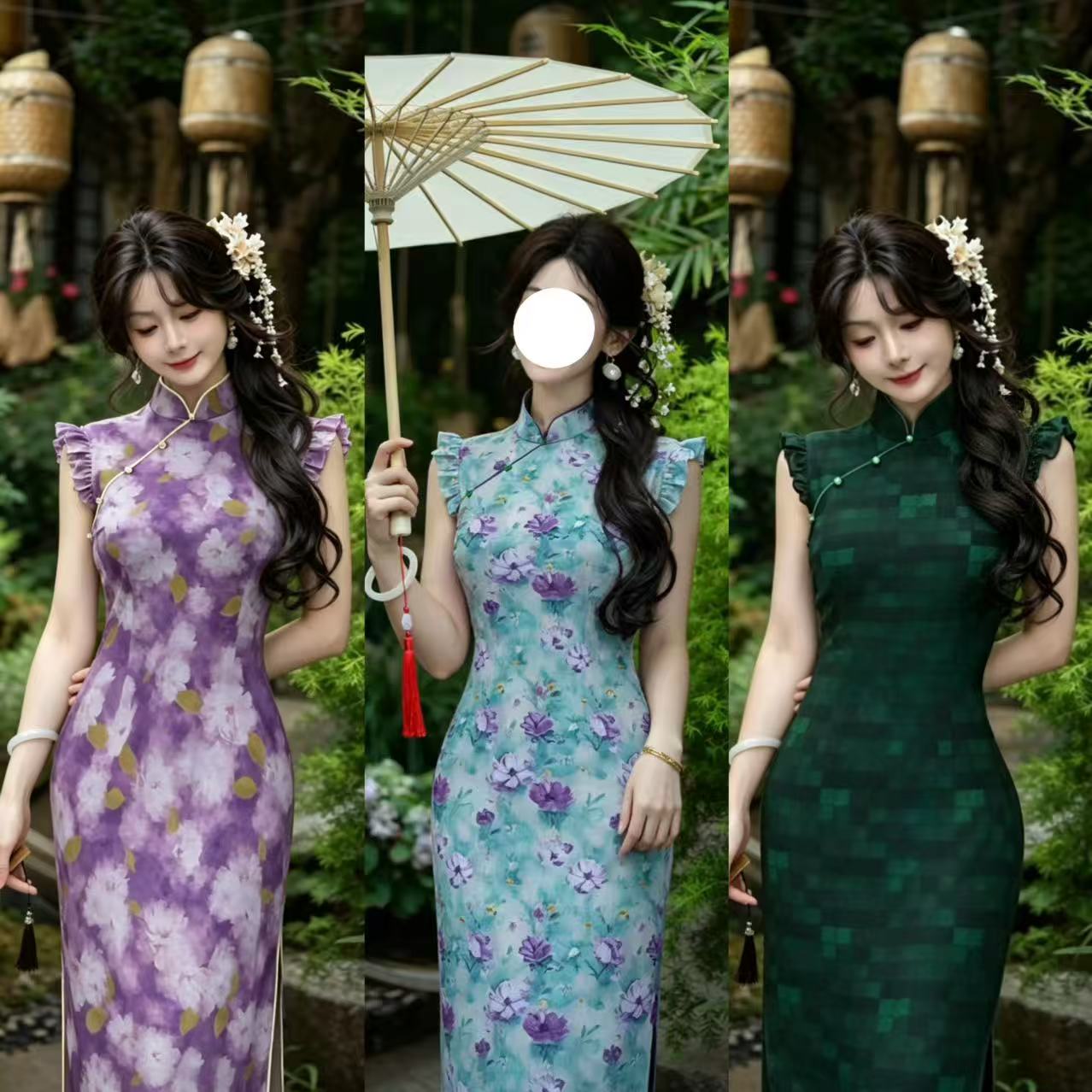 【竹格叙】潇夫人自制新中式夏季旗袍