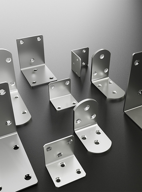 不锈钢角码90度直角固定卡扣木板桌椅橱柜连接件TL型三角铁层板托