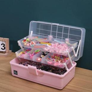 儿童发饰收纳盒可爱小女孩宝宝首饰头绳饰品头饰发夹皮筋超大容量