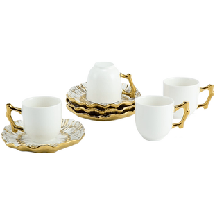 Michael Aram银莲花杯碟四件套茶杯咖啡杯下午茶套装生日礼物女生