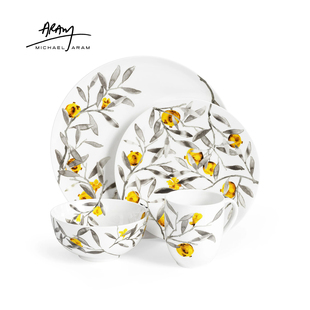 Michael Aram石榴餐盘陶瓷盘沙拉盘果盘陶瓷碗手工装饰盘茶点盘碗