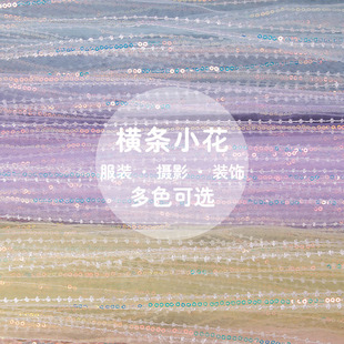 柔软透明亮片网纱布料设计师面料半身裙连衣裙婚纱绣花汉服演出服