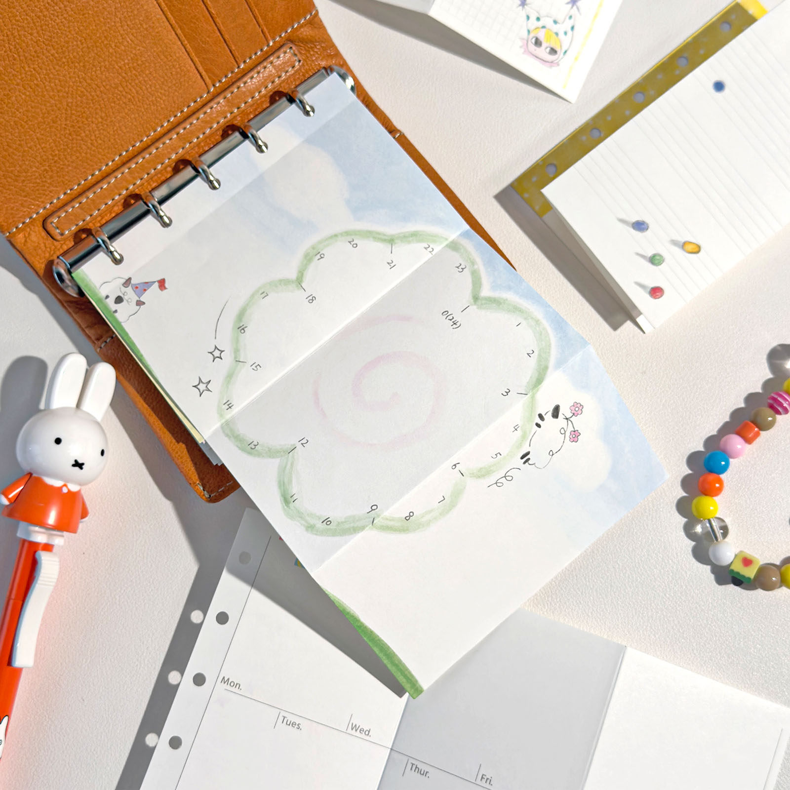 AGUGU生活诗盐系便签M5手账10张