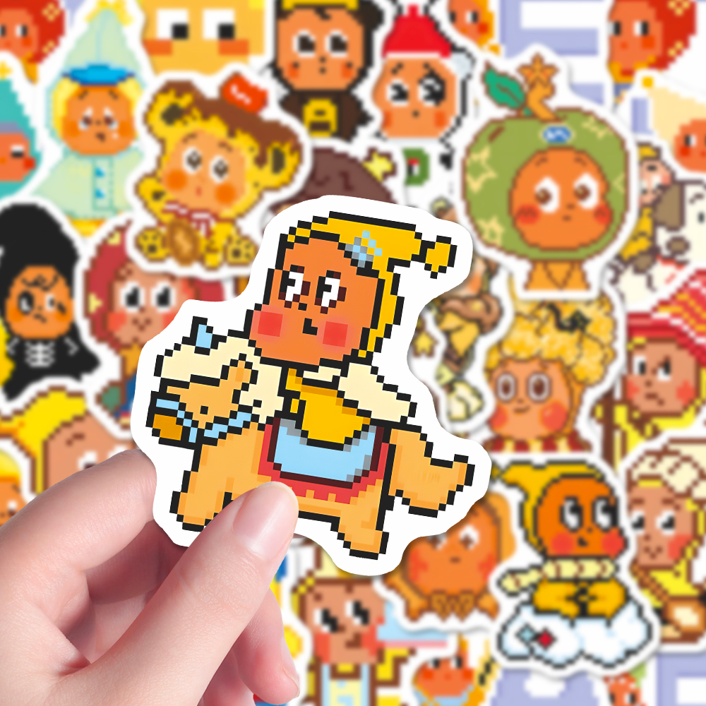 106张爆款Twinkle星星人拼豆像素风PPMT潮玩卡通周边可爱贴纸装饰