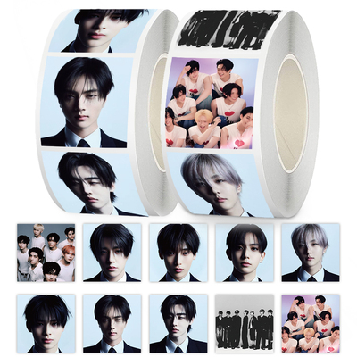 1000贴ENHYPEN西装证件照卷卷贴高颜值李羲承朴成训饭制周边贴画