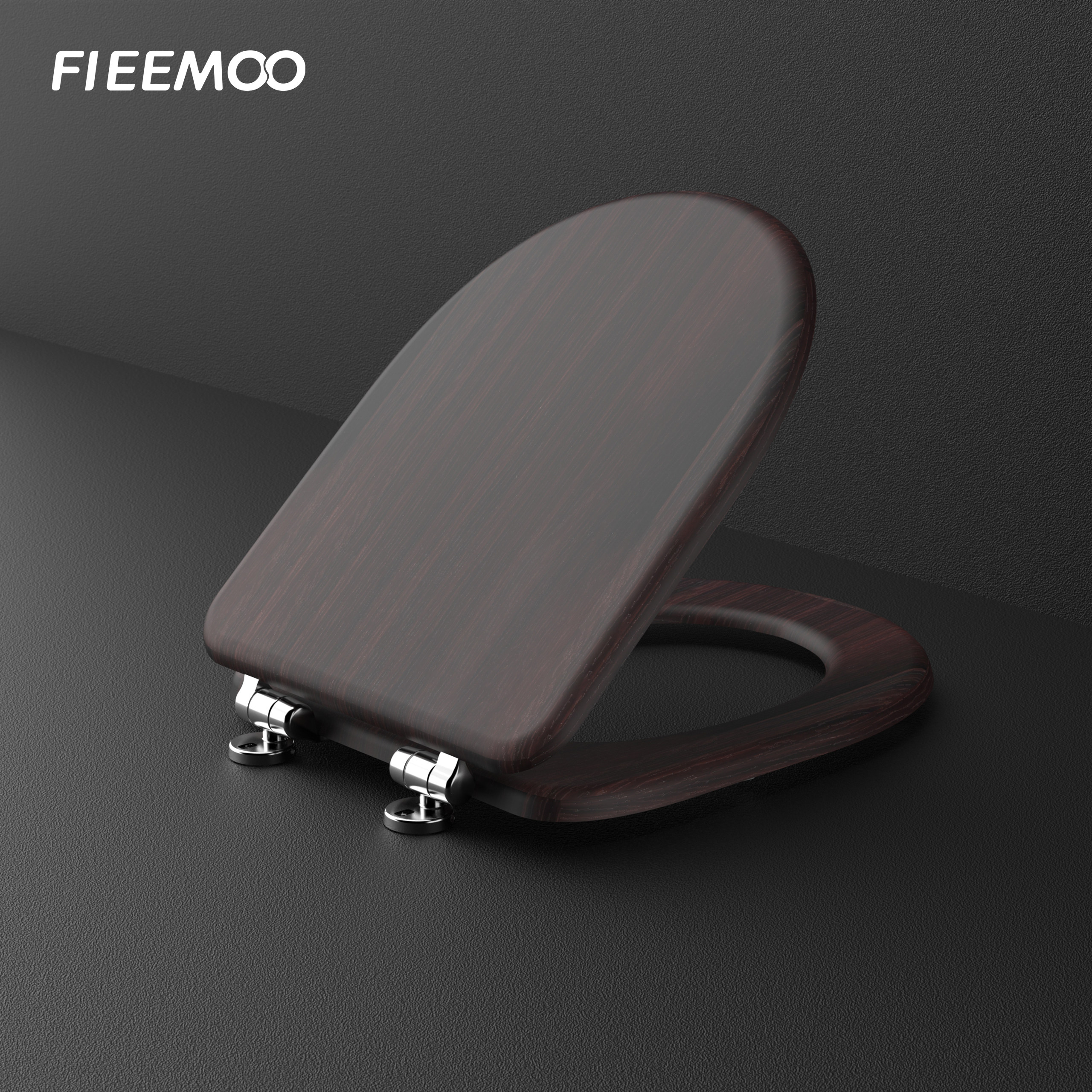 实木马桶盖家用通用加厚缓降坐便器盖板UVO型马桶圈坐便盖子配件