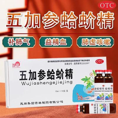 茂祥五加参蛤蚧精10ml*10支补肺气益精血亏损肺虚咳嗽病后衰弱