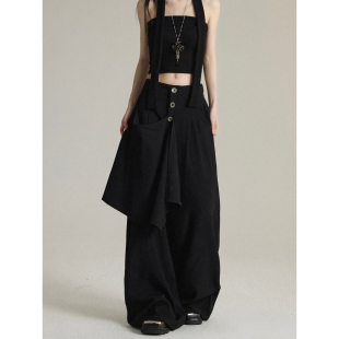 FG721 原创设计感裤裙小众无性别中性山本耀世Lemaire风西装裙裤