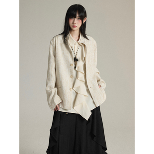 FG721 原创设计感小众西装外套女秋冬法式Lemaire风高级感西服