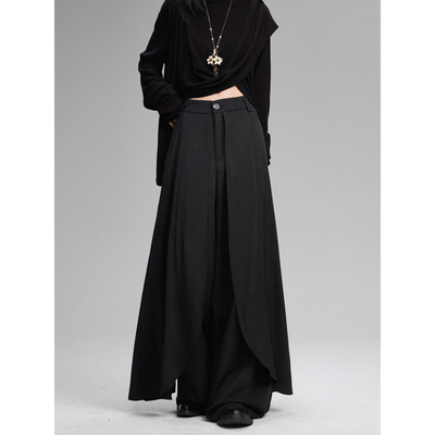 山本裤裙女秋冬新款中性穿搭高腰