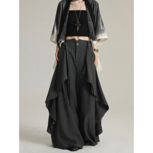 阔腿裙裤 裙小众无性别中性山本耀司风新中式 原创设计感裤 FG721