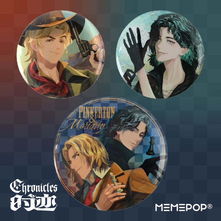 迷因水母平克顿吧唧MEMEPOP官方原创时迹系列银葱镭射吧唧58mm