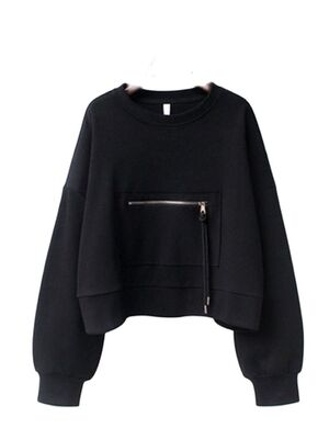 Casual simple loose and versatile sweater简约宽松百搭卫衣T恤