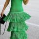 color tassel sleeveless Solid camisole纯色流苏无袖 吊带连衣裙