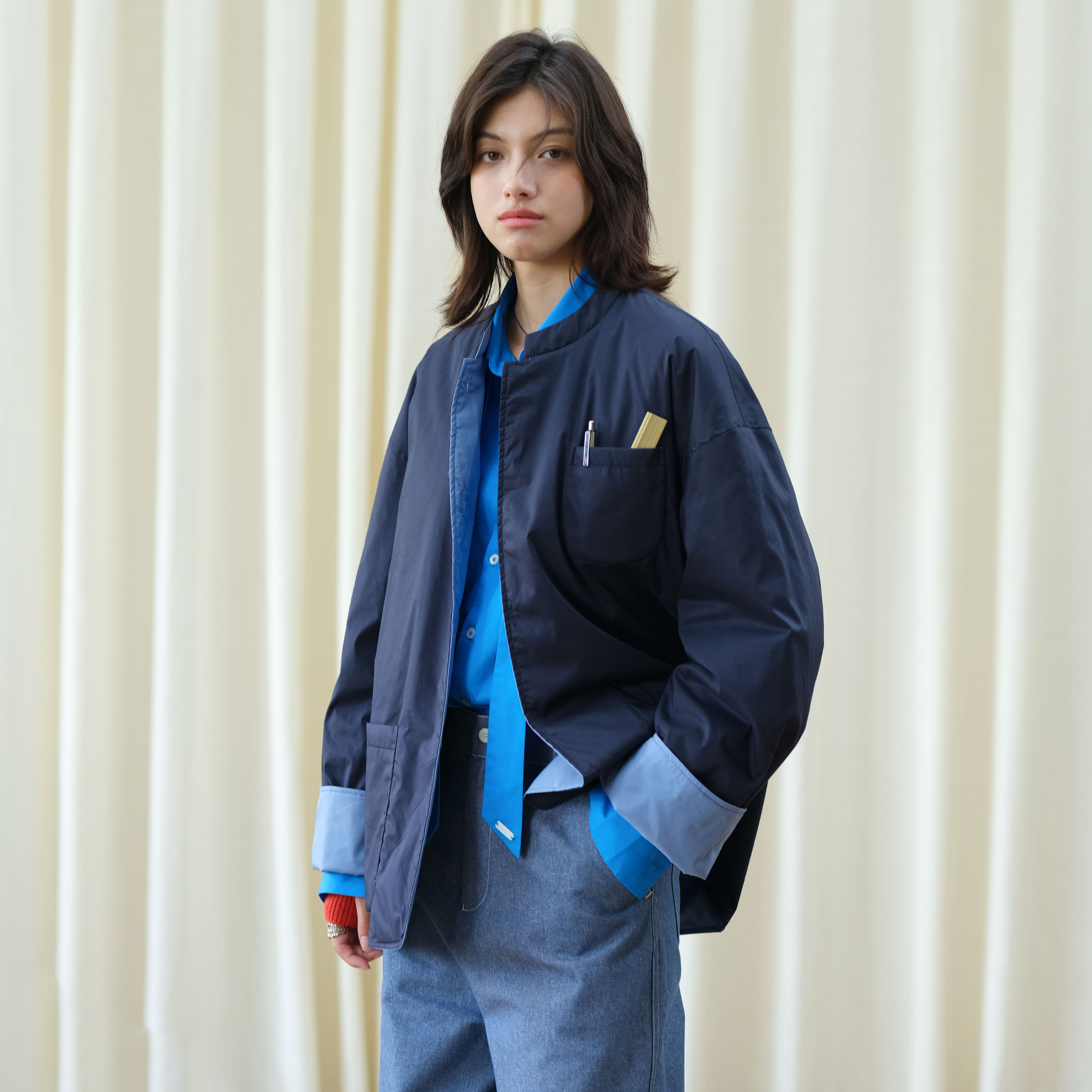 Herz双面夹棉复古学院风外套