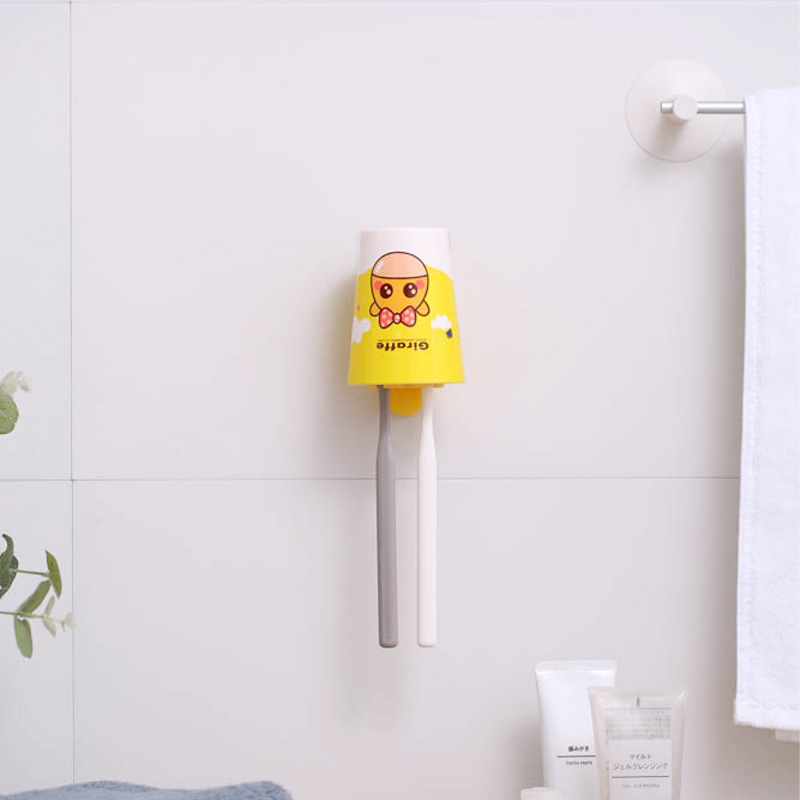 向日葵牙刷架儿童可爱洗漱套装