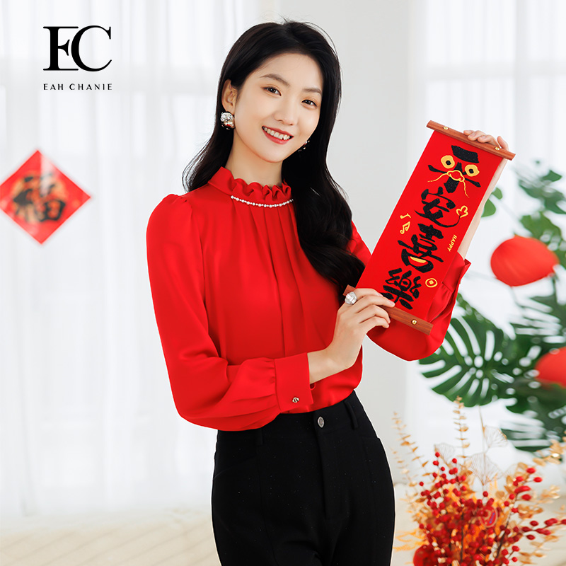 EAHCHANIE小立领上衣