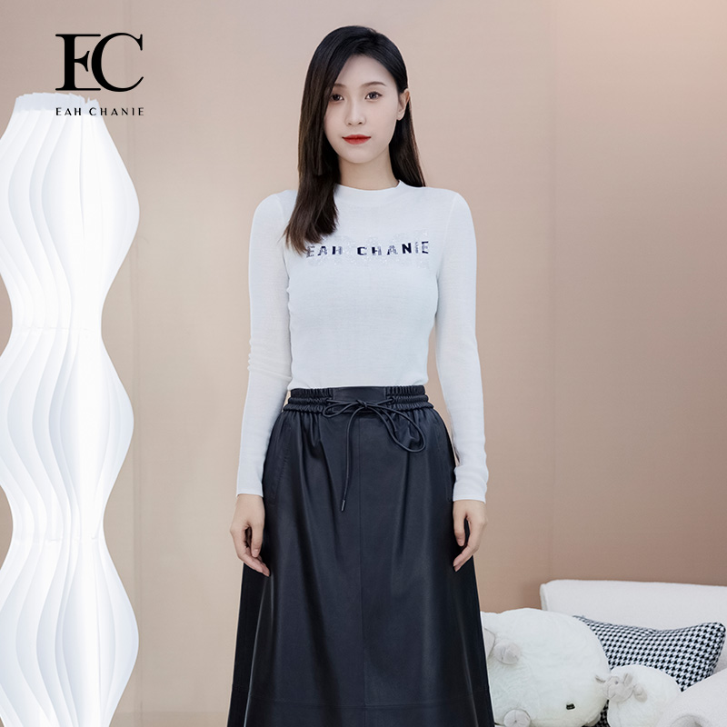 EAHCHANIE绵羊毛套头打底衫