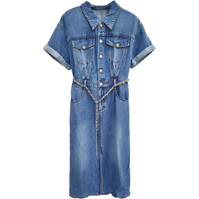 EAHCHANIE100%莱赛尔牛仔裙