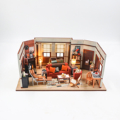 Haven DIY 寻妈记老爸妈 Lil 浪漫史娃娃屋木质手工拼装 礼物