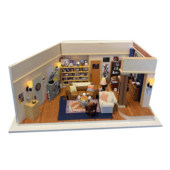 DIY LIL HAVEN微缩拼装 生活大爆炸谢尔顿公寓娃娃屋礼物小屋模型