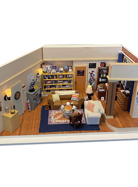 LIL'HAVEN微缩拼装DIY 生活大爆炸谢尔顿公寓娃娃屋礼物小屋模型