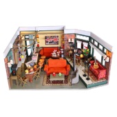 DIY Lil Haven 中央公园纽约咖啡厅老友记娃屋微缩场景小屋礼物