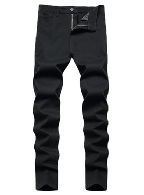 Cotton stretchy black business slacks 纯棉弹力黑色商务休闲裤