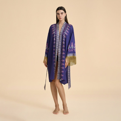 宽松舒适家居服睡袍女