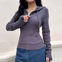 Sports running yoga clothes sweatshirt运动跑步瑜伽服连帽卫衣