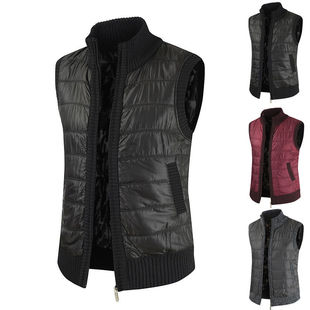 velvet and warm vest 立领加绒保暖背心马甲 Stand 潮男士 collar