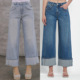 and jeans女装 loose Relaxed straight leg 休闲宽松直筒牛仔裤 子