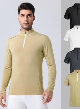 健身衣速干跑步训练立领卫衣Quick-drying standup collar hoodie